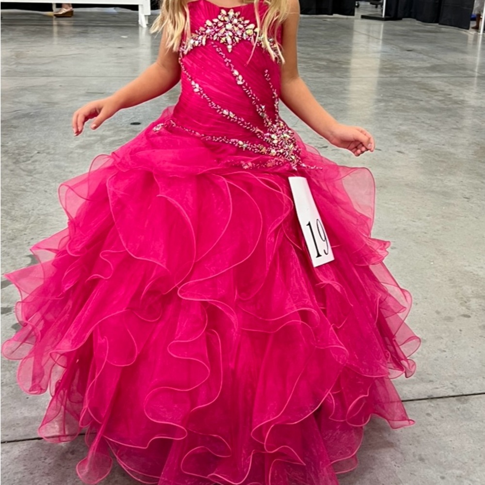 Pageant dress pink - little girls - size 3- Calla Collection
